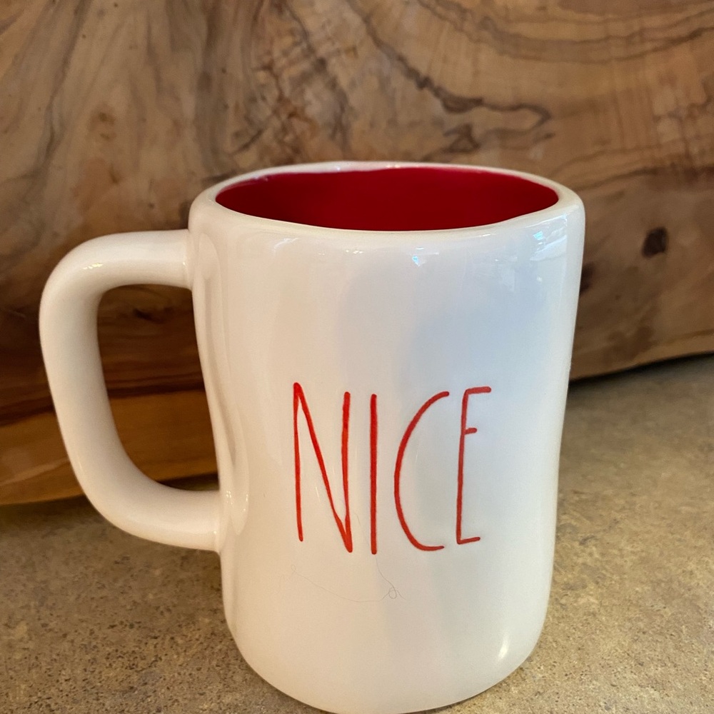 Rae Dunn Naughty/Nice Double/Sided Ceramic Mug - Picture 2 of 4